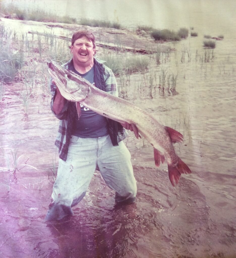 53-inch musky caught and released in 1993